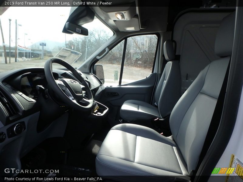 Oxford White / Pewter 2019 Ford Transit Van 250 MR Long