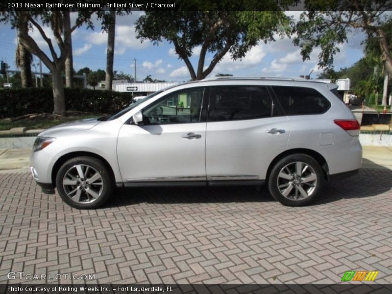 Brilliant Silver / Charcoal 2013 Nissan Pathfinder Platinum