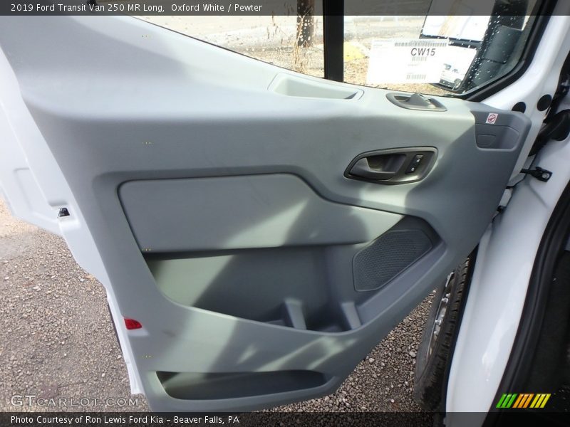Oxford White / Pewter 2019 Ford Transit Van 250 MR Long