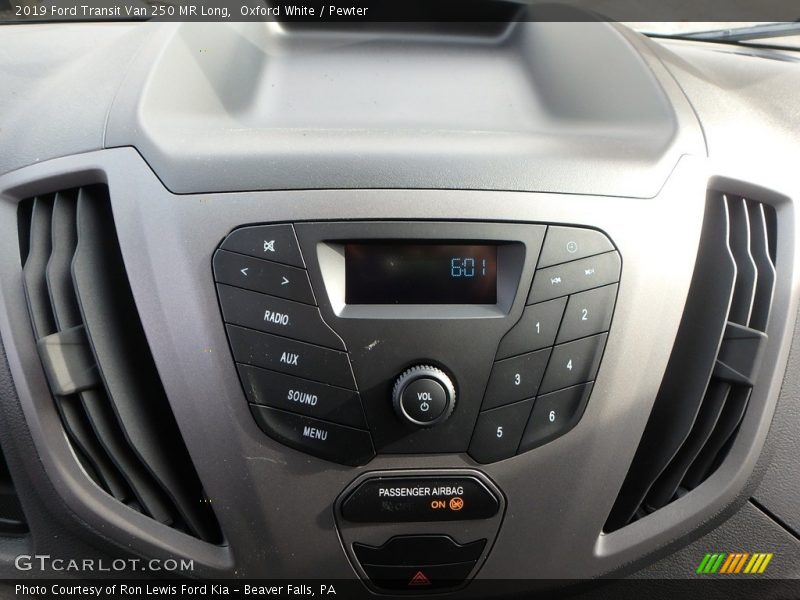 Oxford White / Pewter 2019 Ford Transit Van 250 MR Long