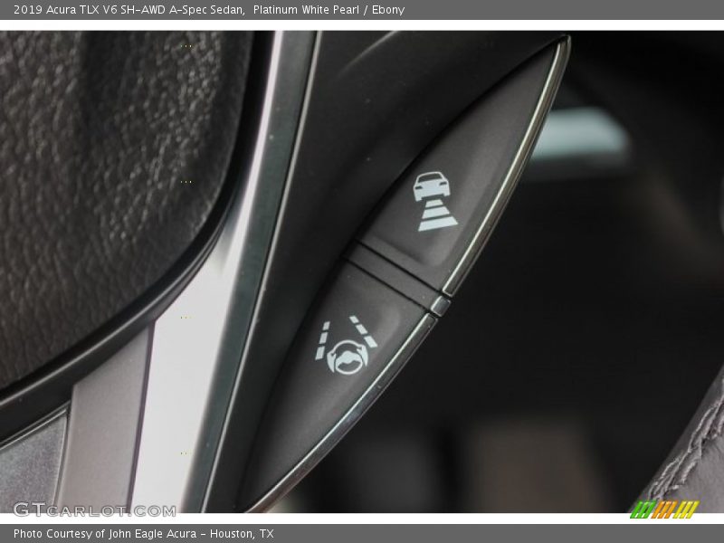 Platinum White Pearl / Ebony 2019 Acura TLX V6 SH-AWD A-Spec Sedan