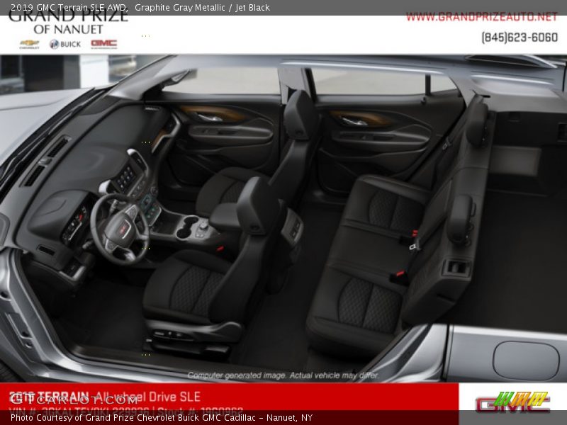 Graphite Gray Metallic / Jet Black 2019 GMC Terrain SLE AWD