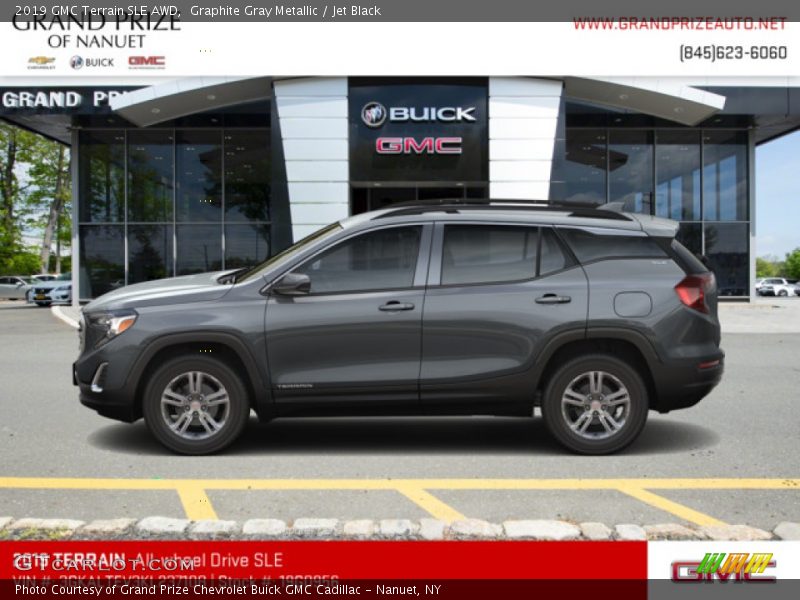 Graphite Gray Metallic / Jet Black 2019 GMC Terrain SLE AWD
