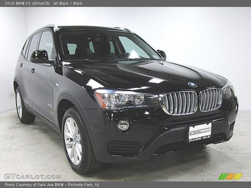 Jet Black / Black 2016 BMW X3 xDrive28i