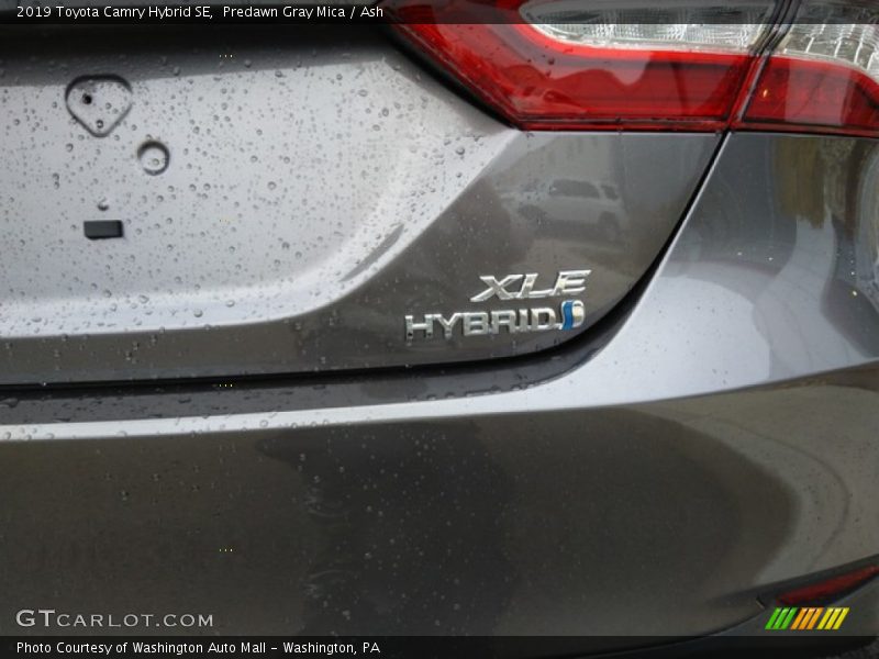Predawn Gray Mica / Ash 2019 Toyota Camry Hybrid SE