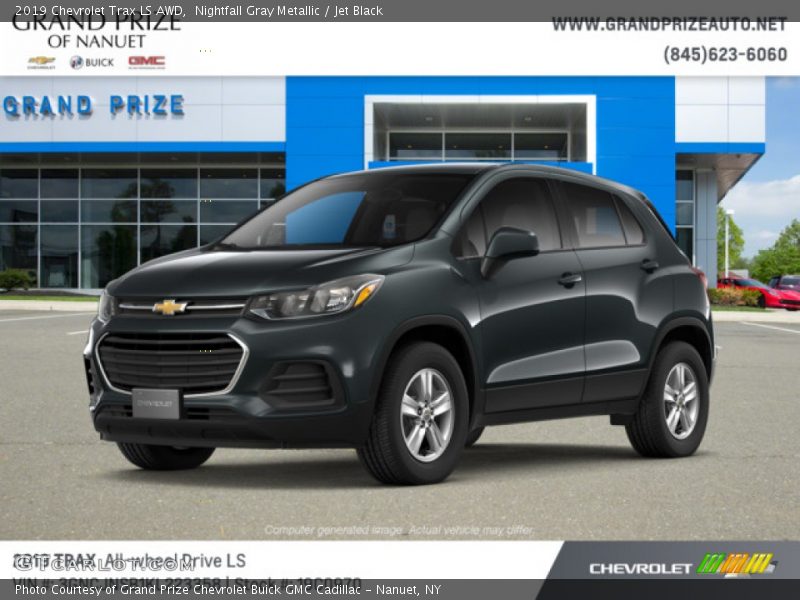 Nightfall Gray Metallic / Jet Black 2019 Chevrolet Trax LS AWD