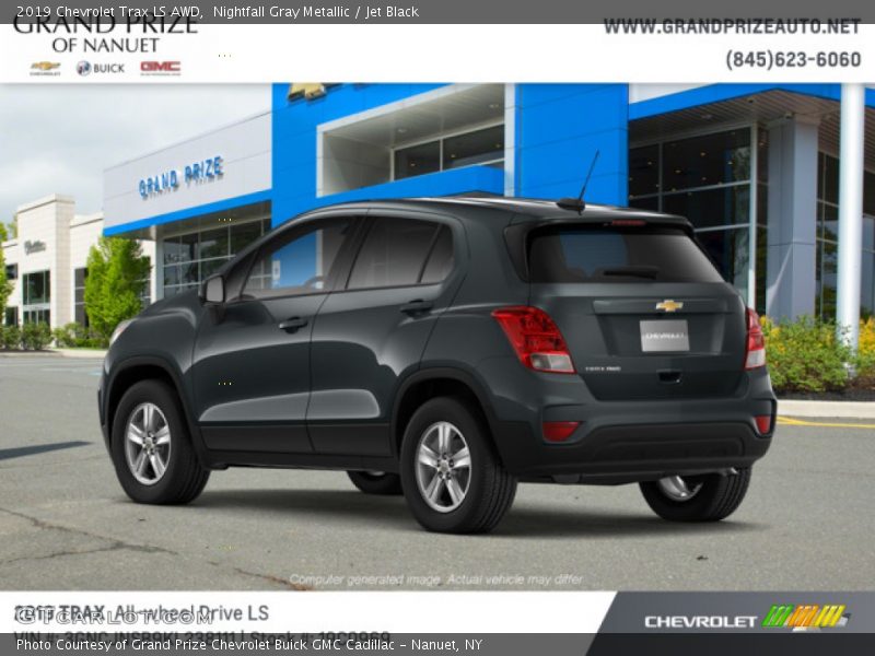 Nightfall Gray Metallic / Jet Black 2019 Chevrolet Trax LS AWD