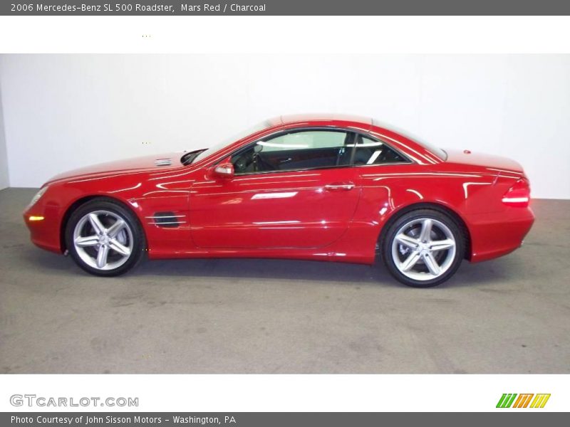 Mars Red / Charcoal 2006 Mercedes-Benz SL 500 Roadster