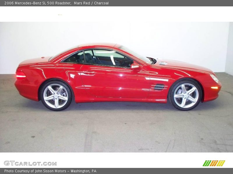 Mars Red / Charcoal 2006 Mercedes-Benz SL 500 Roadster