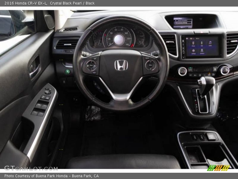 Crystal Black Pearl / Black 2016 Honda CR-V EX-L