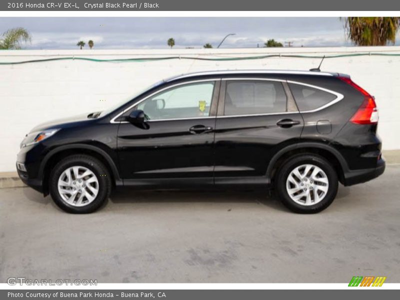 Crystal Black Pearl / Black 2016 Honda CR-V EX-L
