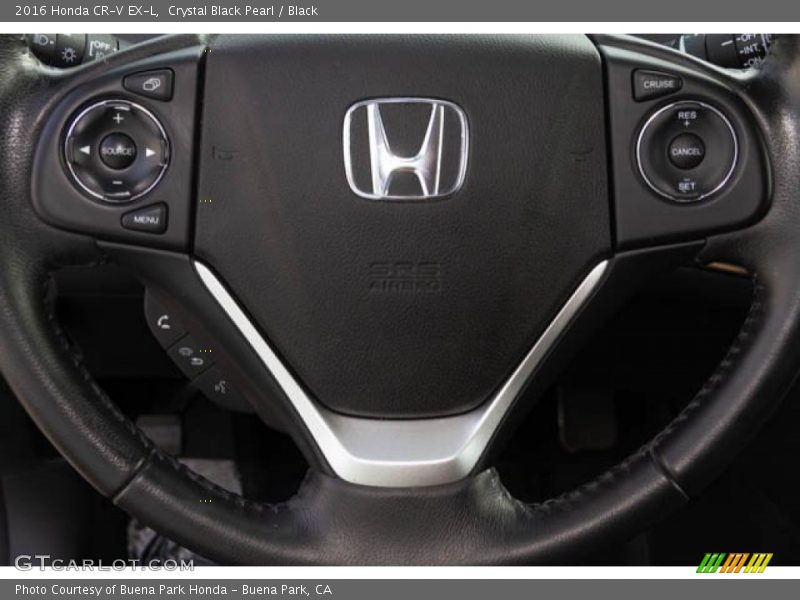 Crystal Black Pearl / Black 2016 Honda CR-V EX-L