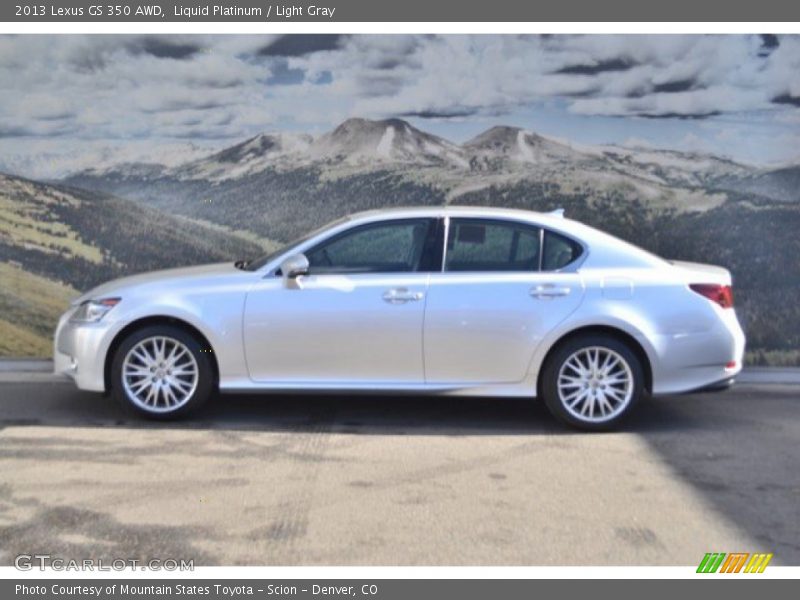 Liquid Platinum / Light Gray 2013 Lexus GS 350 AWD
