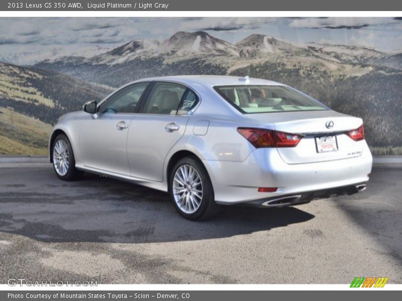 Liquid Platinum / Light Gray 2013 Lexus GS 350 AWD
