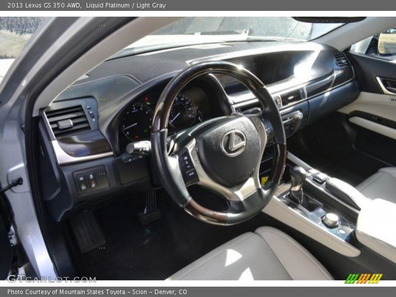 Liquid Platinum / Light Gray 2013 Lexus GS 350 AWD