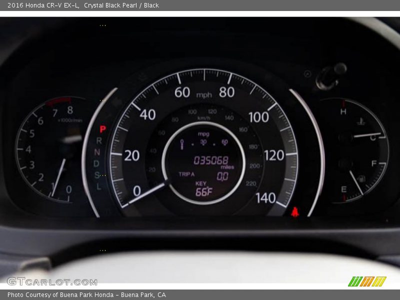 Crystal Black Pearl / Black 2016 Honda CR-V EX-L