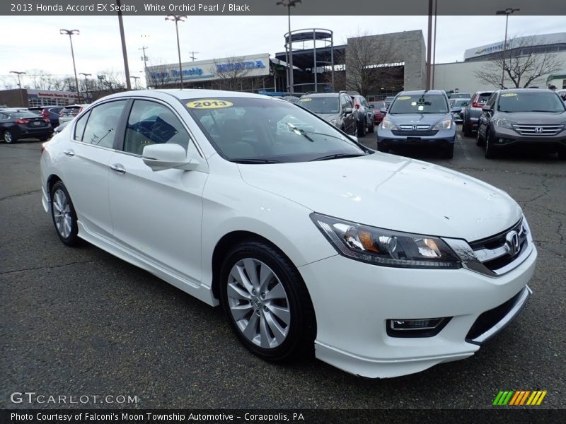 White Orchid Pearl / Black 2013 Honda Accord EX Sedan