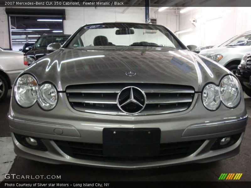 Pewter Metallic / Black 2007 Mercedes-Benz CLK 350 Cabriolet