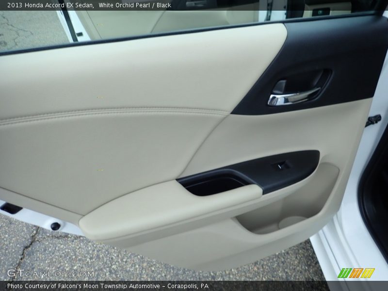 White Orchid Pearl / Black 2013 Honda Accord EX Sedan