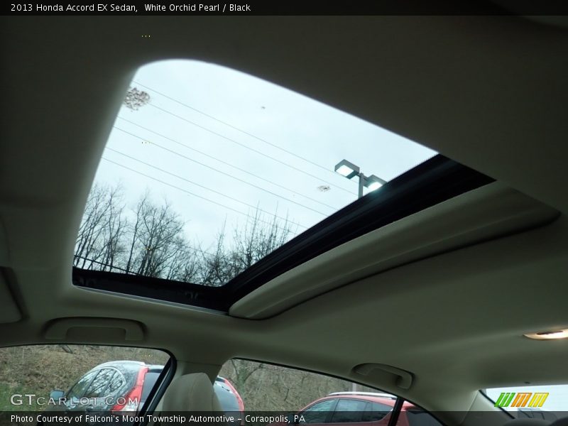 White Orchid Pearl / Black 2013 Honda Accord EX Sedan