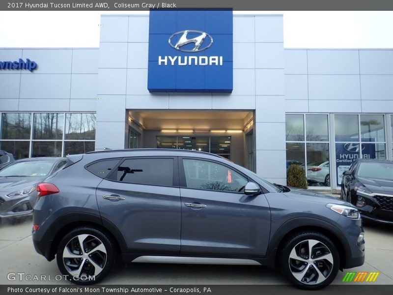 Coliseum Gray / Black 2017 Hyundai Tucson Limited AWD