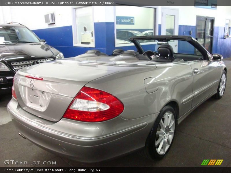 Pewter Metallic / Black 2007 Mercedes-Benz CLK 350 Cabriolet