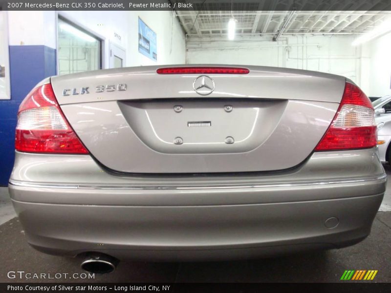 Pewter Metallic / Black 2007 Mercedes-Benz CLK 350 Cabriolet