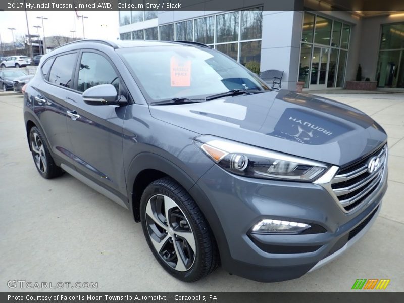 Coliseum Gray / Black 2017 Hyundai Tucson Limited AWD