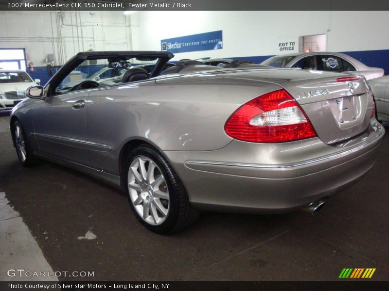 Pewter Metallic / Black 2007 Mercedes-Benz CLK 350 Cabriolet