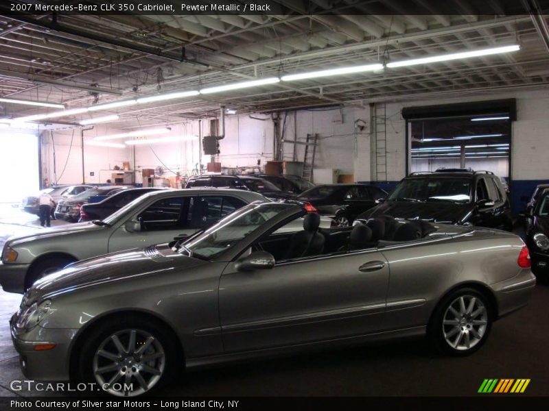Pewter Metallic / Black 2007 Mercedes-Benz CLK 350 Cabriolet