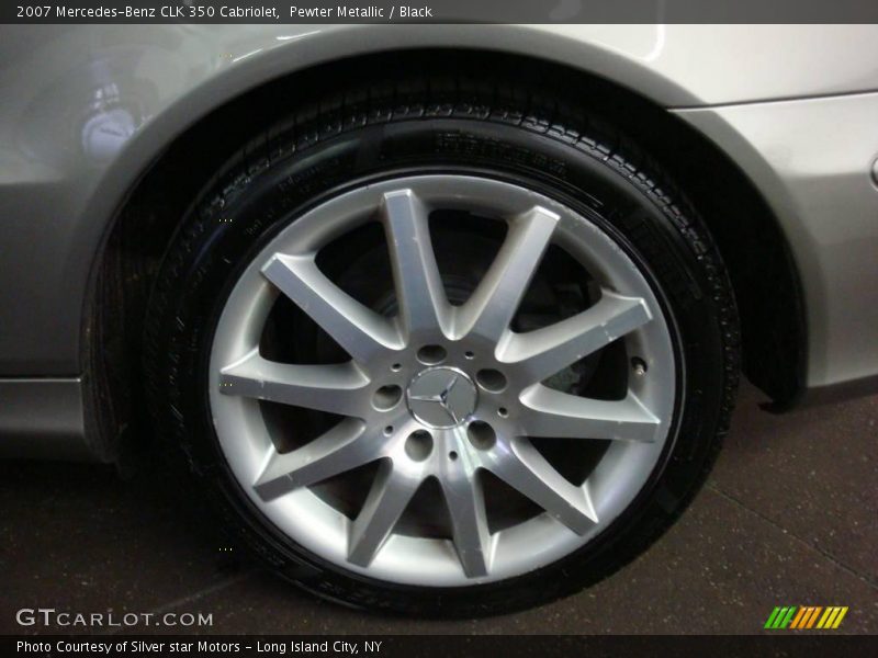 Pewter Metallic / Black 2007 Mercedes-Benz CLK 350 Cabriolet
