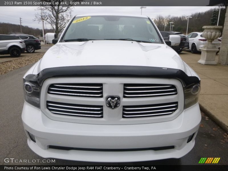 Bright White / Black 2013 Ram 1500 Sport Crew Cab 4x4
