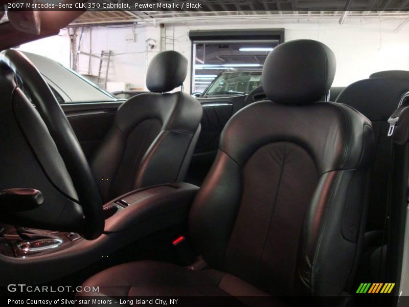 Pewter Metallic / Black 2007 Mercedes-Benz CLK 350 Cabriolet