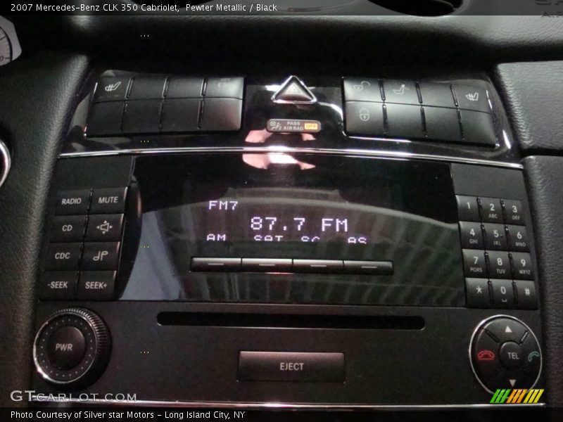 Pewter Metallic / Black 2007 Mercedes-Benz CLK 350 Cabriolet