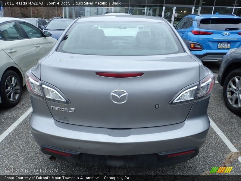 Liquid Silver Metallic / Black 2011 Mazda MAZDA3 i Sport 4 Door