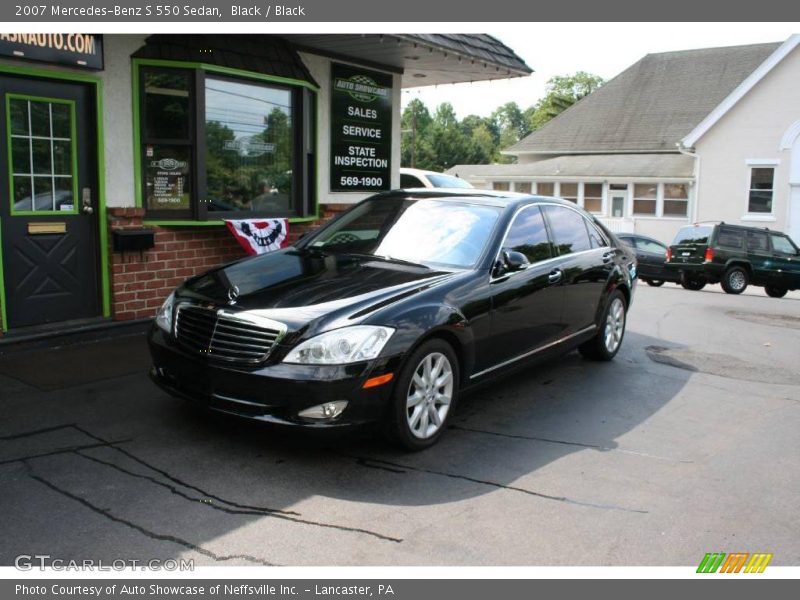 Black / Black 2007 Mercedes-Benz S 550 Sedan