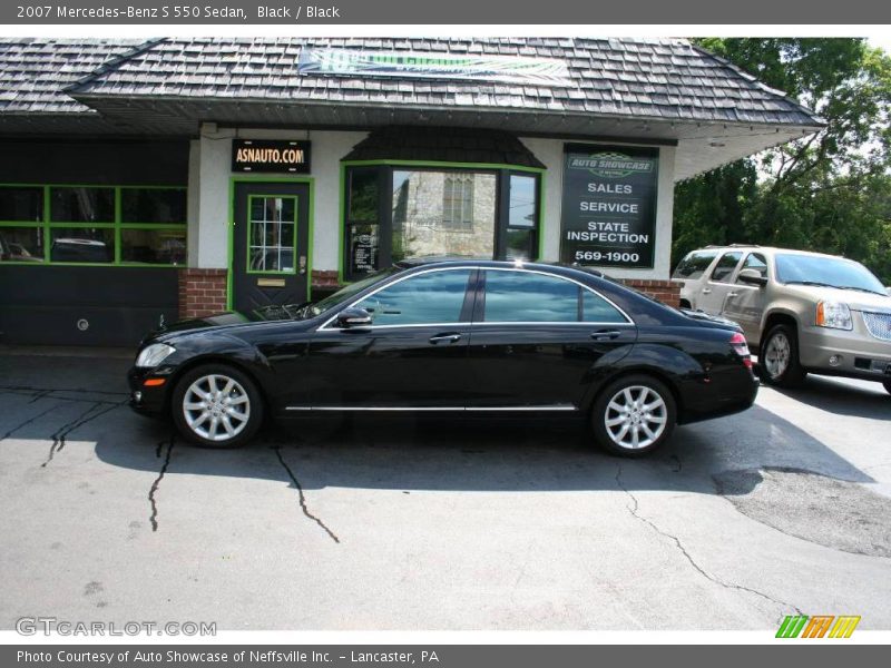 Black / Black 2007 Mercedes-Benz S 550 Sedan