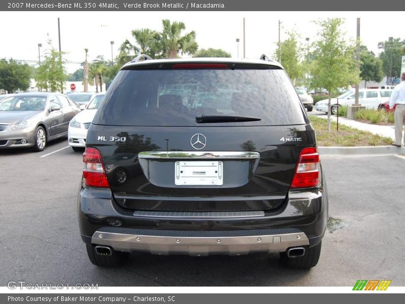 Verde Brook Metallic / Macadamia 2007 Mercedes-Benz ML 350 4Matic