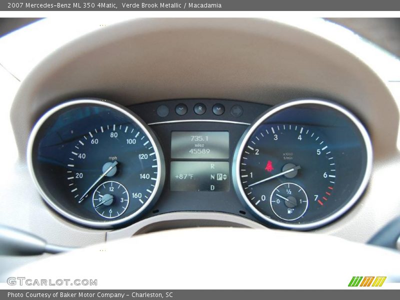Verde Brook Metallic / Macadamia 2007 Mercedes-Benz ML 350 4Matic