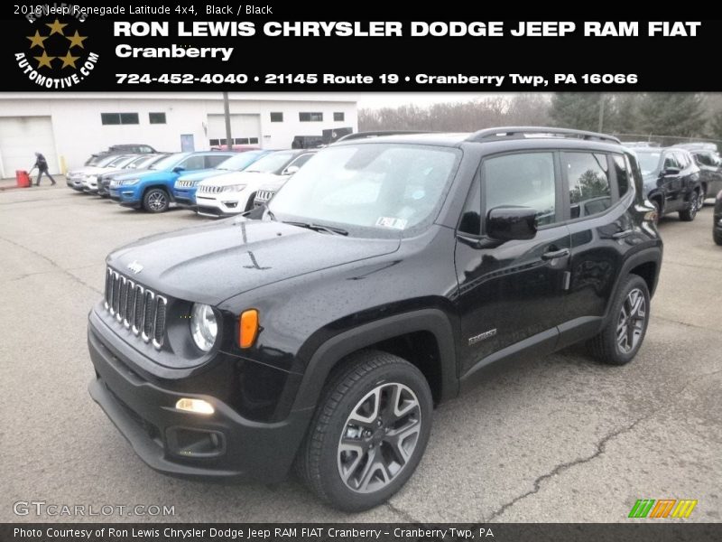 Black / Black 2018 Jeep Renegade Latitude 4x4