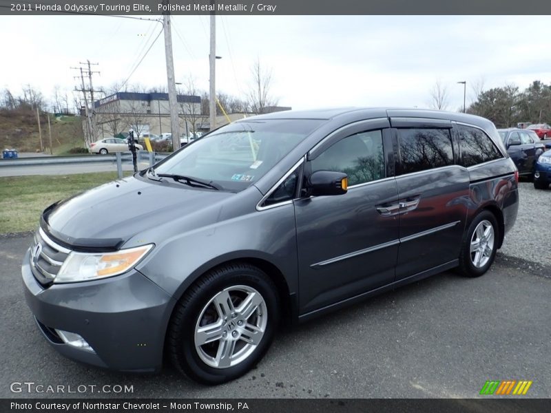 Polished Metal Metallic / Gray 2011 Honda Odyssey Touring Elite