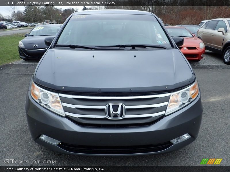 Polished Metal Metallic / Gray 2011 Honda Odyssey Touring Elite