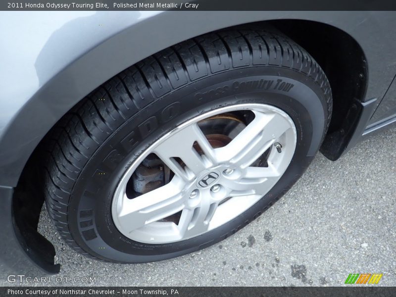 Polished Metal Metallic / Gray 2011 Honda Odyssey Touring Elite