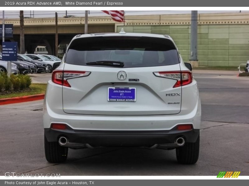 White Diamond Pearl / Espresso 2019 Acura RDX Advance AWD