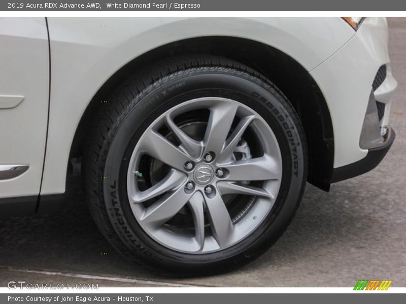 White Diamond Pearl / Espresso 2019 Acura RDX Advance AWD