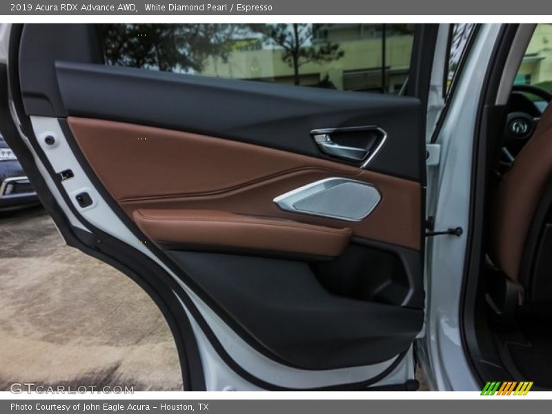 White Diamond Pearl / Espresso 2019 Acura RDX Advance AWD