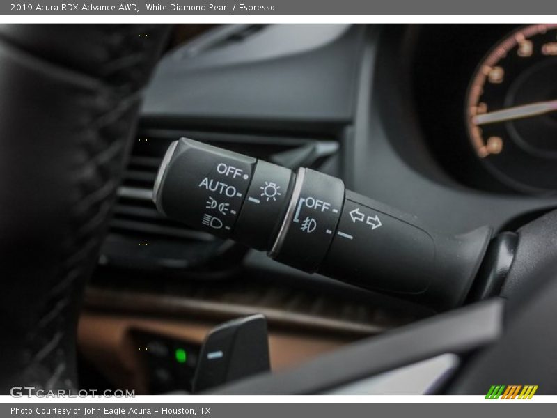 White Diamond Pearl / Espresso 2019 Acura RDX Advance AWD