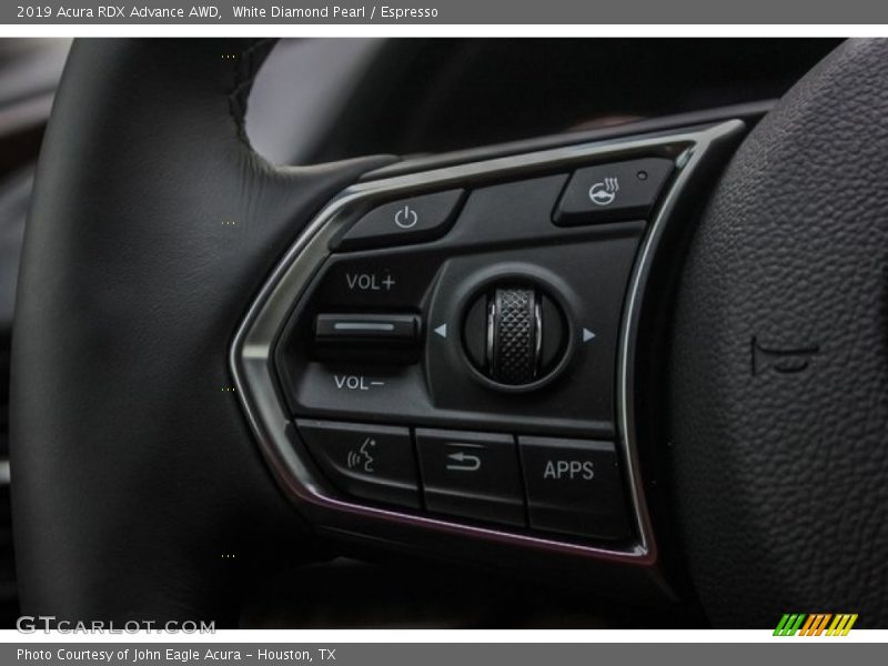 White Diamond Pearl / Espresso 2019 Acura RDX Advance AWD