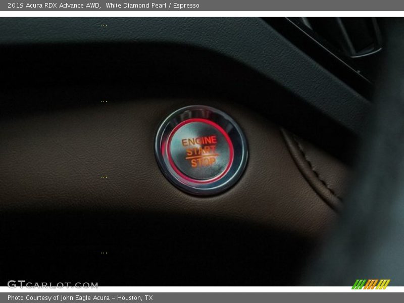 White Diamond Pearl / Espresso 2019 Acura RDX Advance AWD