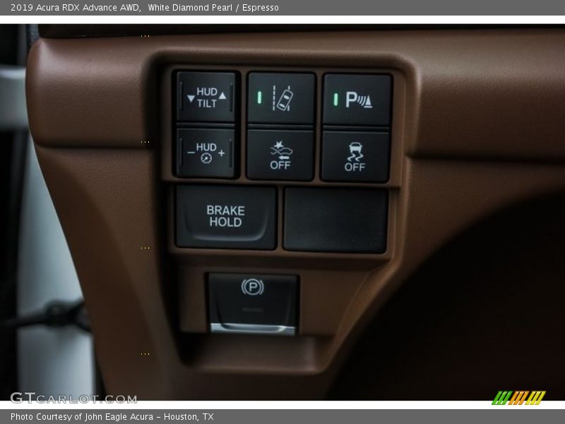 White Diamond Pearl / Espresso 2019 Acura RDX Advance AWD